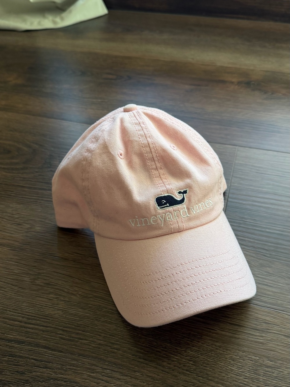 Vineyard Vines Pink Whale Logo Embroidered Baseball Cap Hat